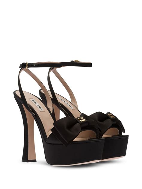 miu miu bow sandals|mi miu shoes for women.